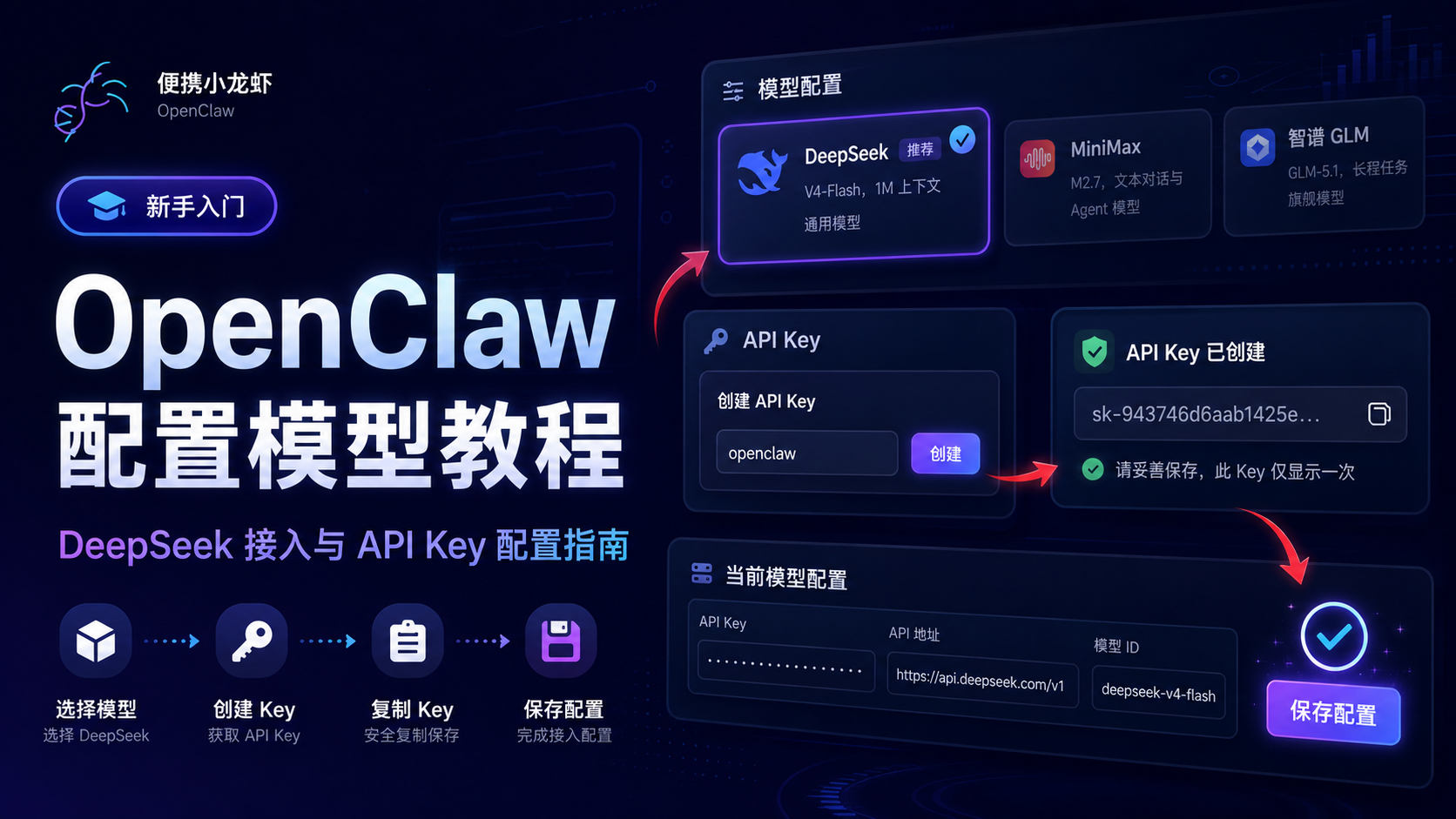 OpenClaw 模型配置教程：以 DeepSeek 为例